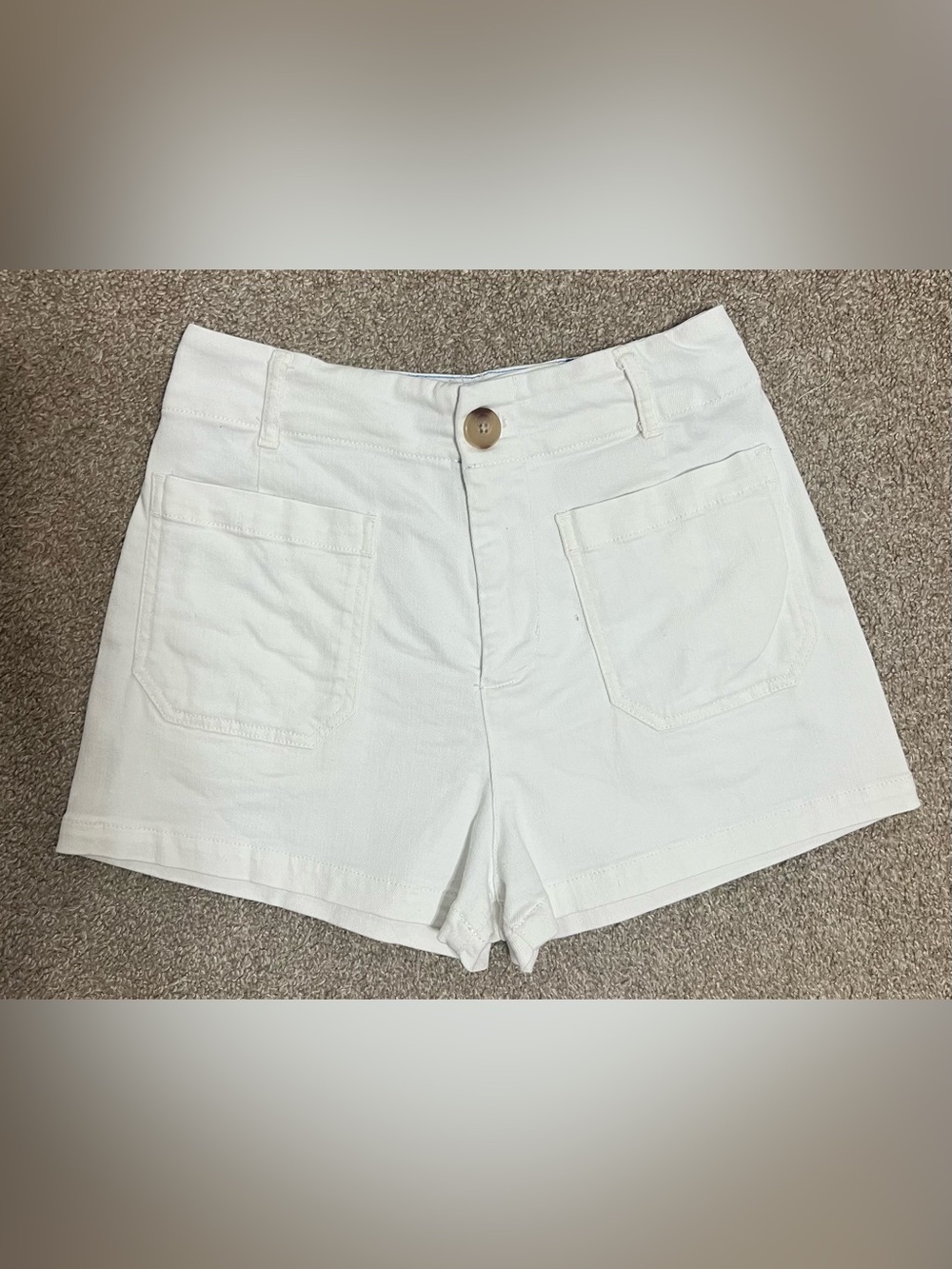 Maeve by Anthropologie THE COLETTE Denim White Short Size 29
